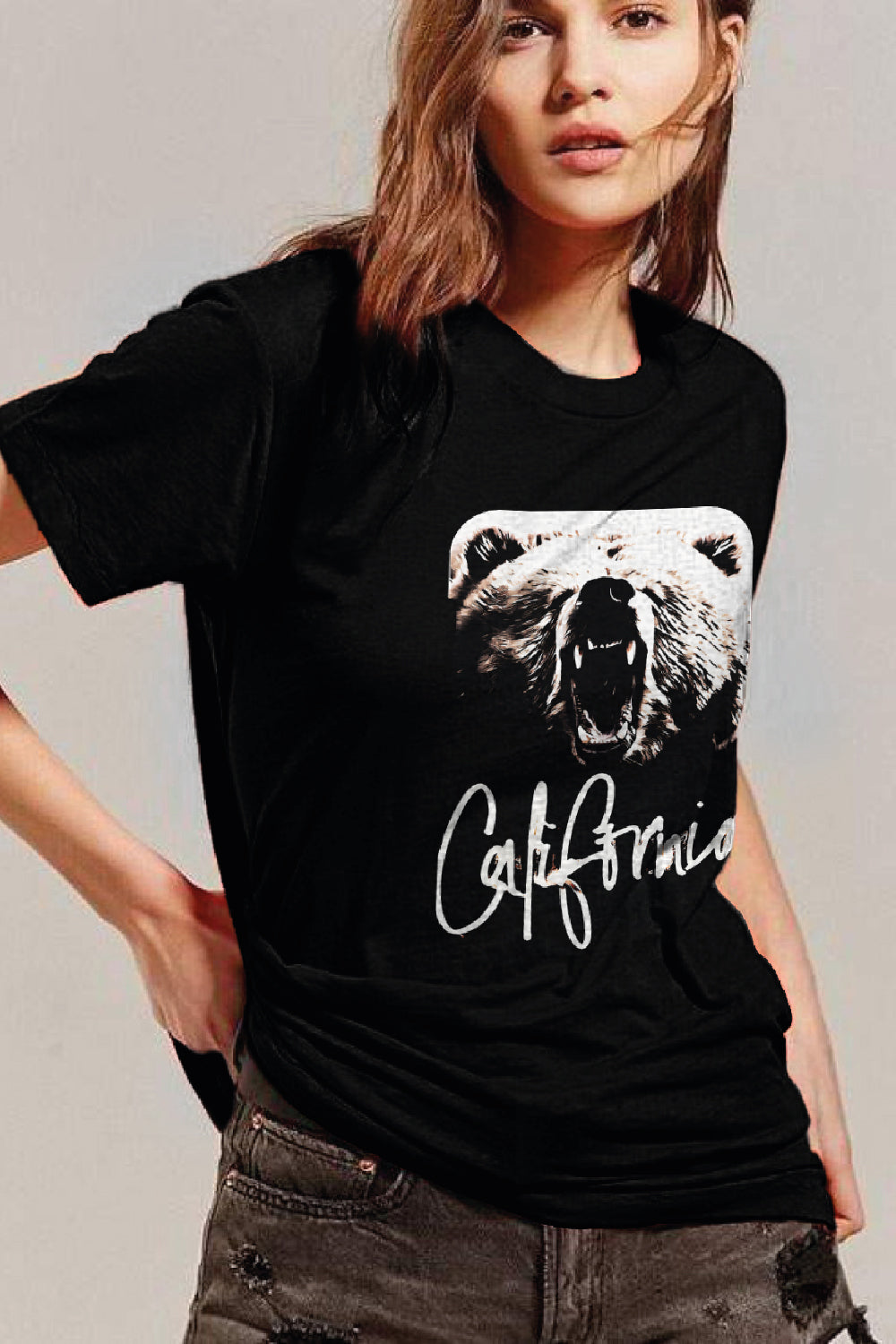 Women's California - Grizzly T-Shirt - CalCodeWear