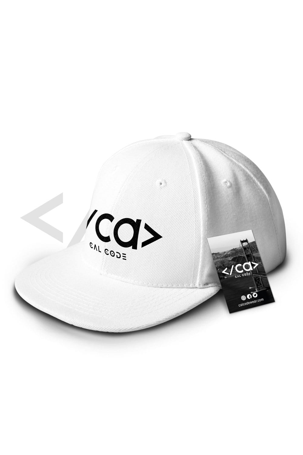 White Cal Code Cap - CalCodeWear