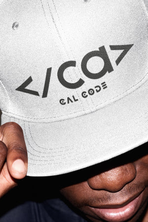 White Cal Code Cap - CalCodeWear