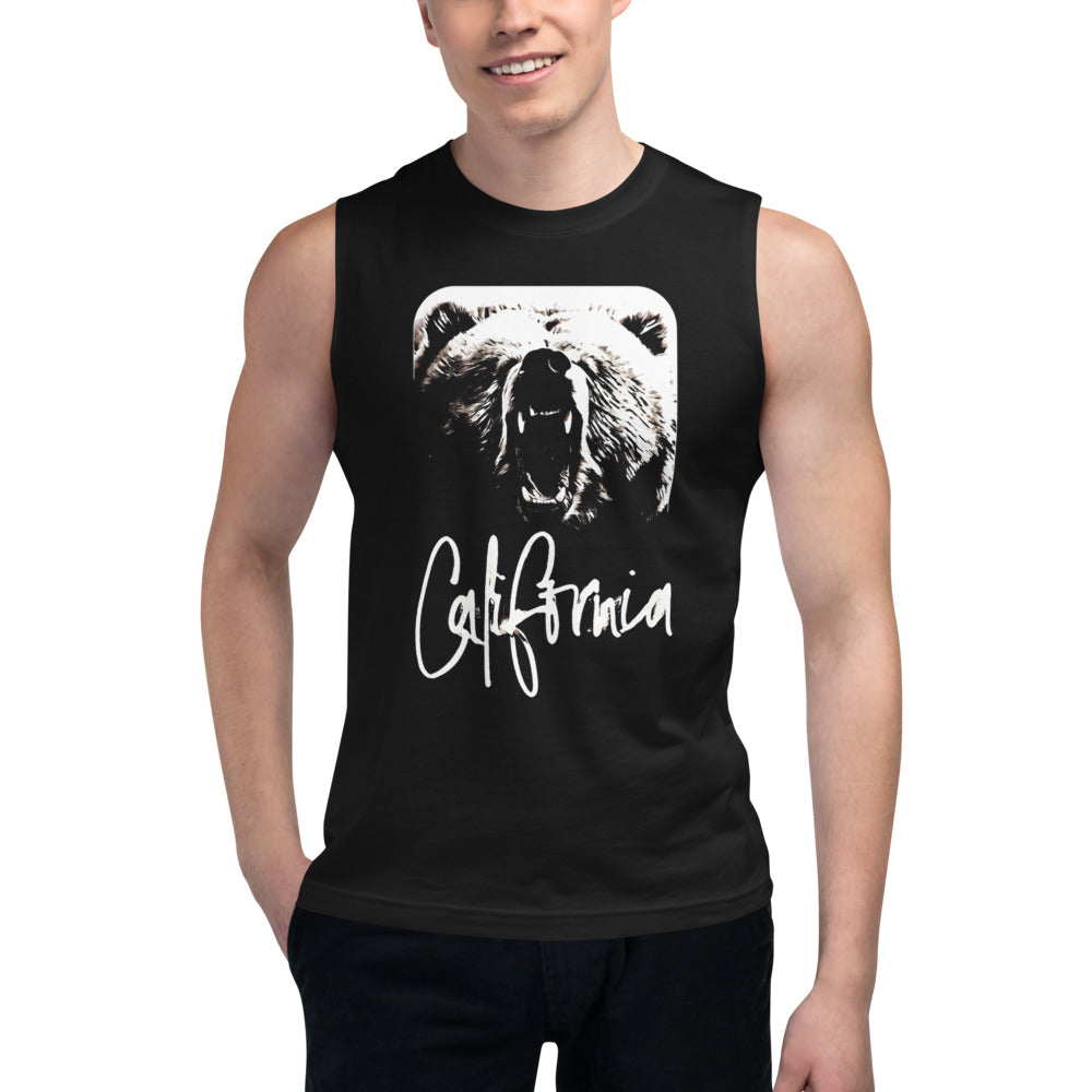 Men's California - Grizzly Muscle Shirt - CalCodeWear