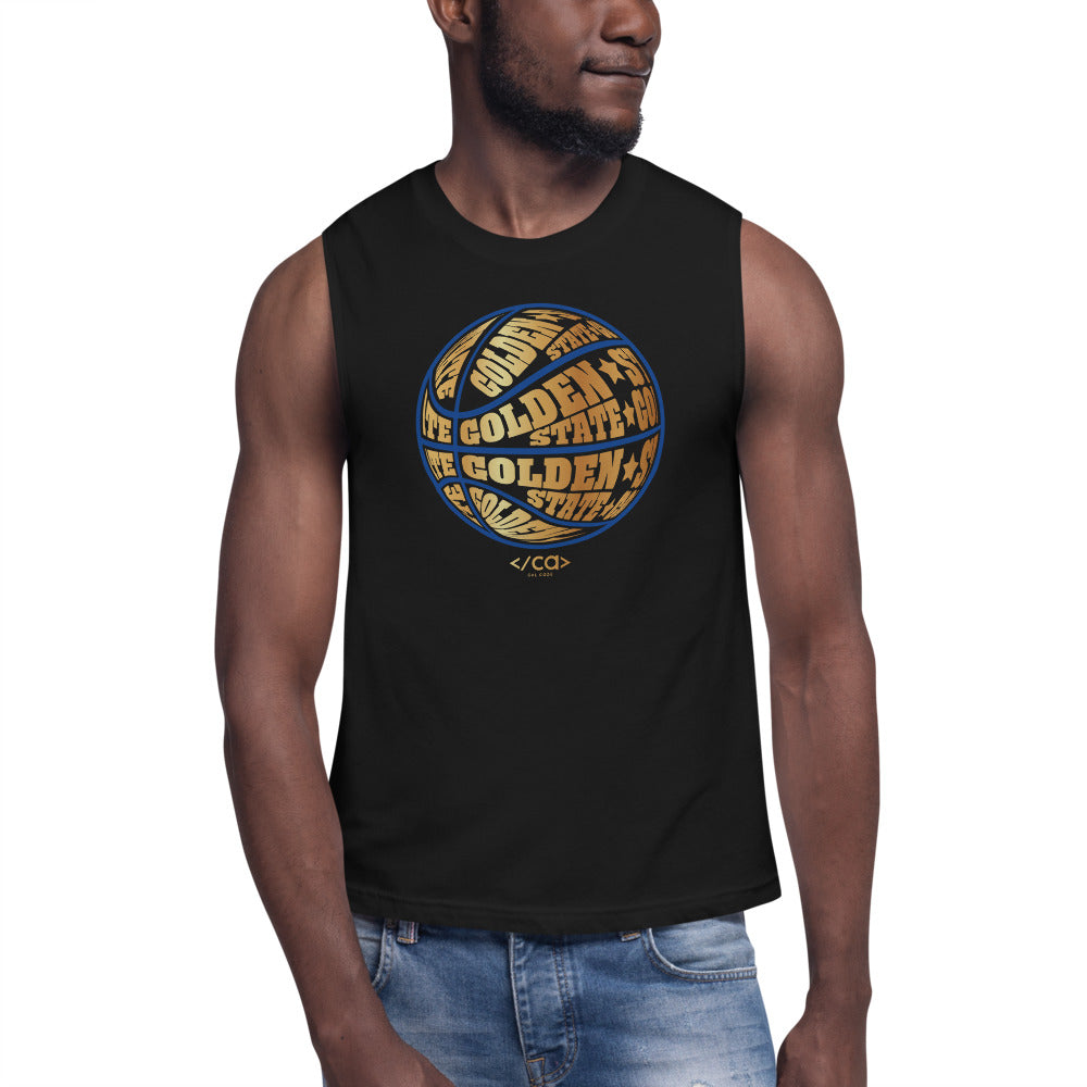 Men's Golden State Muscle Shirt - CalCodeWear